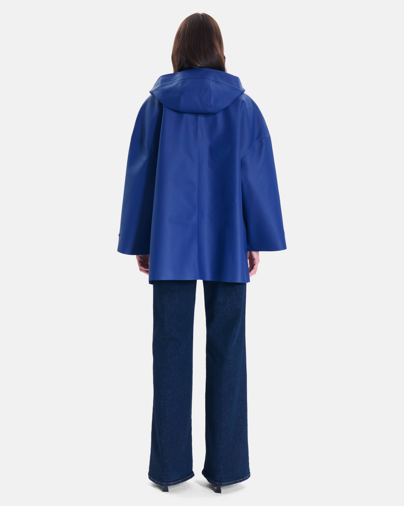 Trench Tim Trench-coat bleu roi &agrave; capuche ZAPA