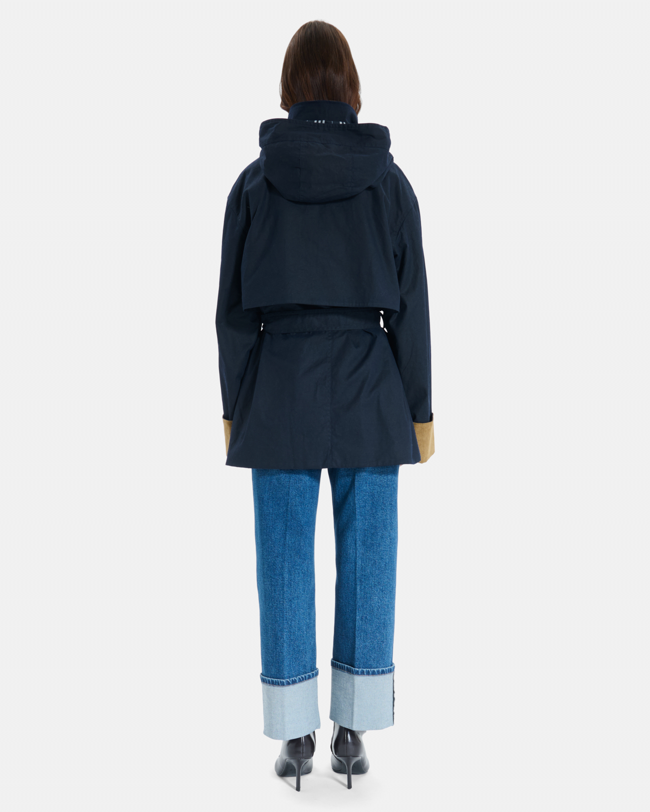Trench Tabi Trench-coat nocturne cintr&eacute; en coton ZAPA
