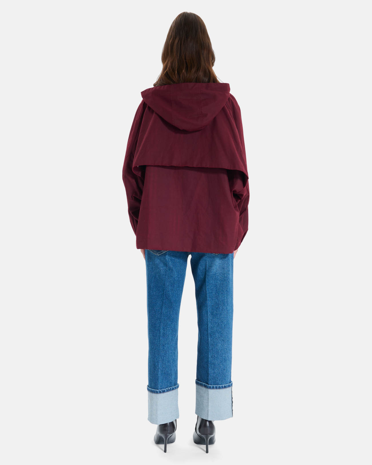 Trench Telmi Trench coat rouge carmin en coton ZAPA