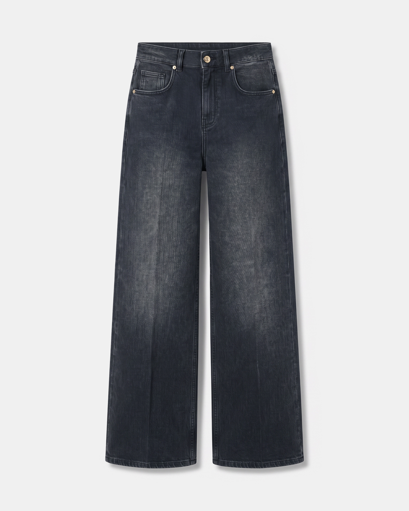 Jean Pamover Jean wide leg en coton noir ZAPA
