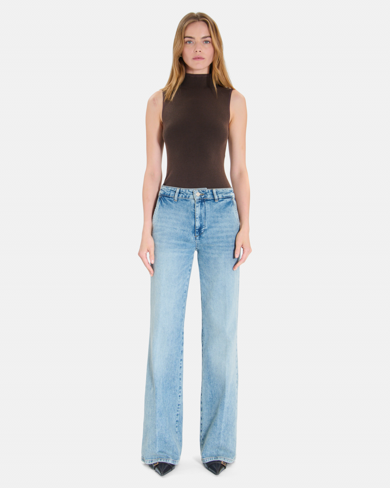 Jean Pansy Jean en coton vintage blue ZAPA