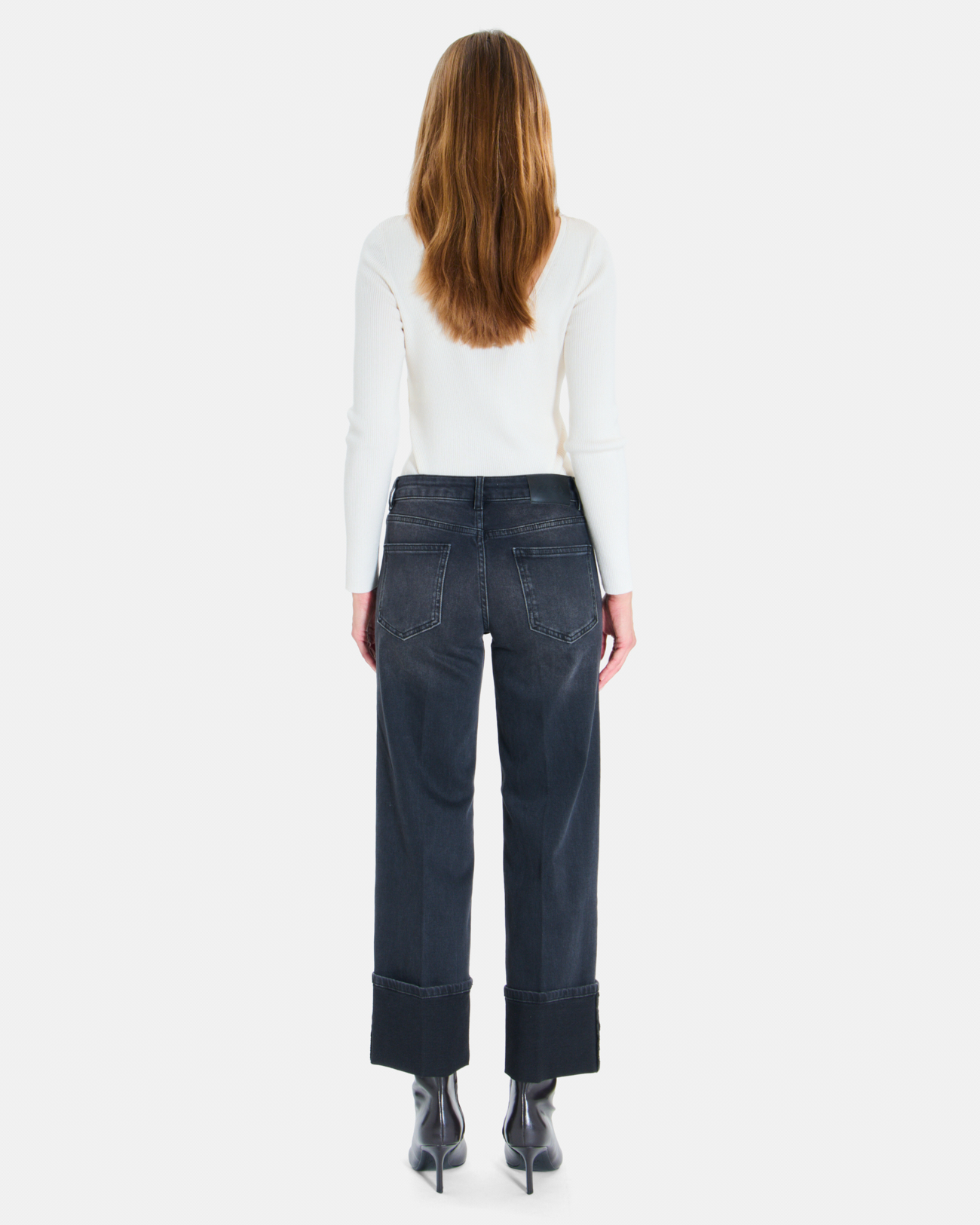 Jean Popus Jean droit noir ZAPA