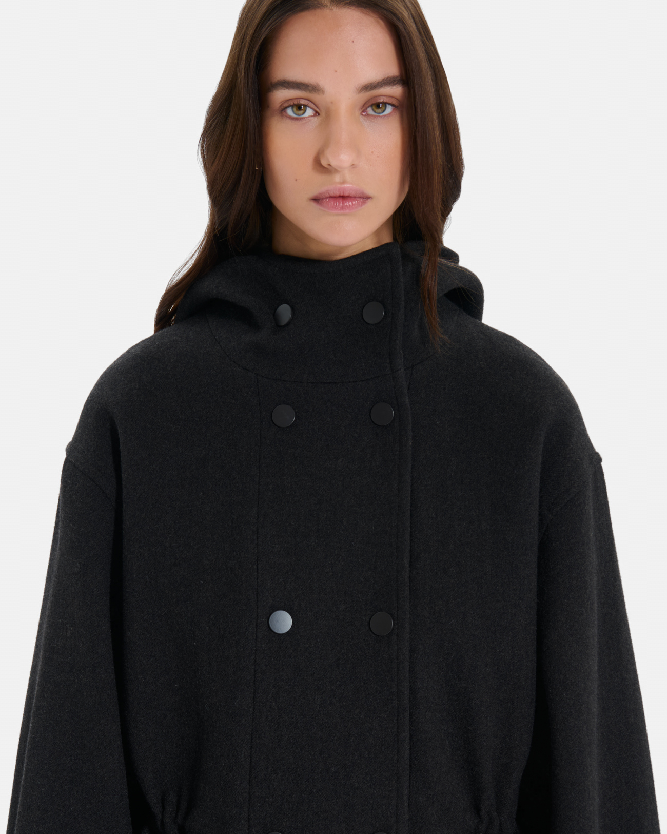 Manteau Marina Manteau en laine chocolat ZAPA