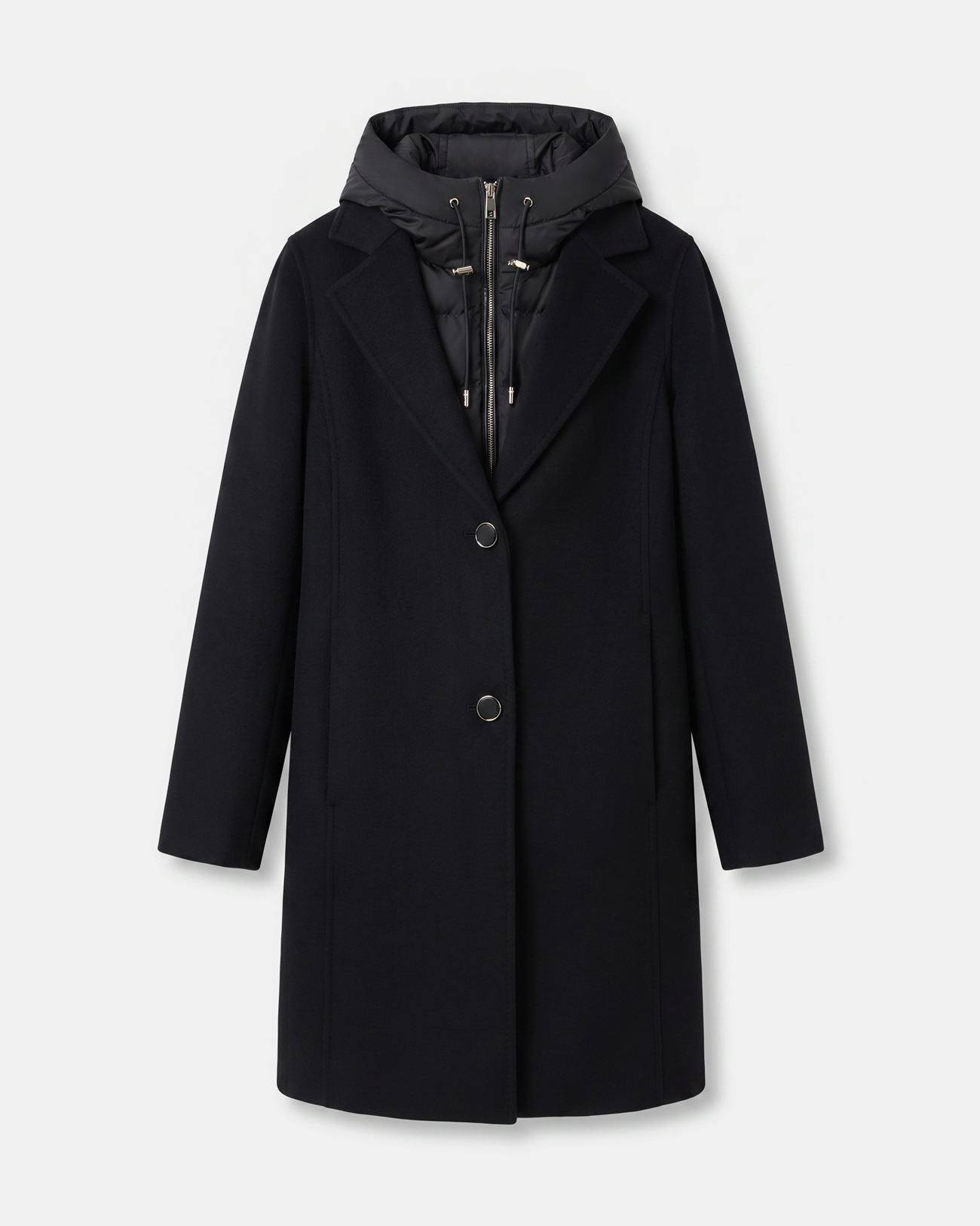 Manteau Mayra Manteau long en laine &agrave; capuche amovible ZAPA