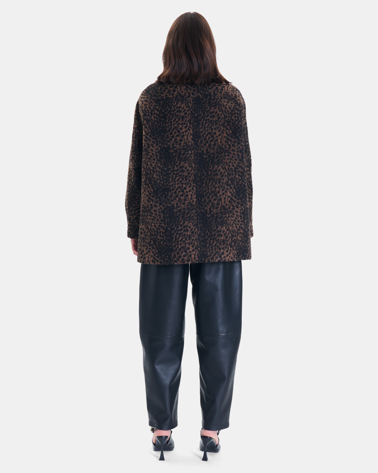 Manteau Marilene Manteau imprim&eacute; l&eacute;opard ZAPA