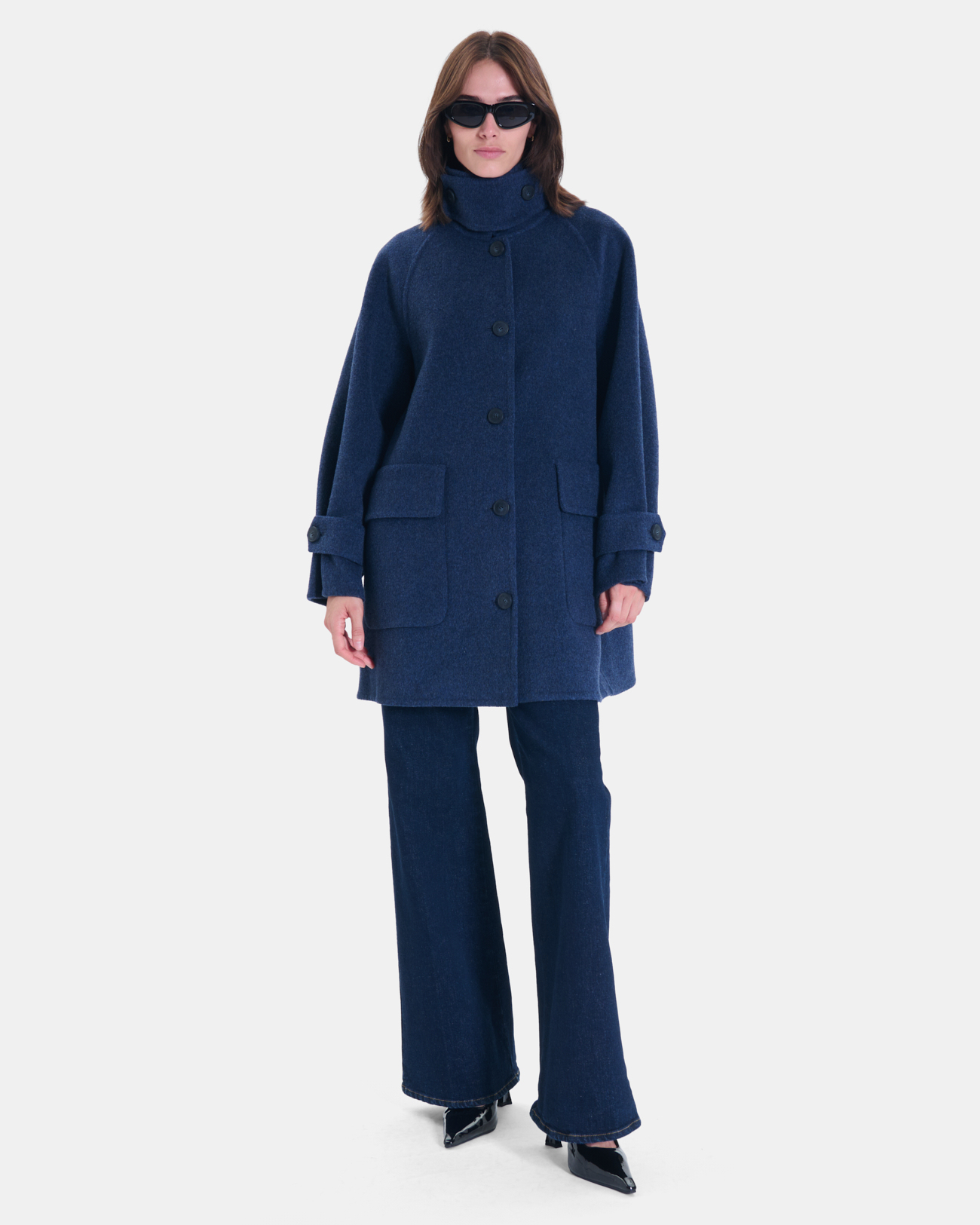 Manteau Maeline Manteau en laine indigo ZAPA