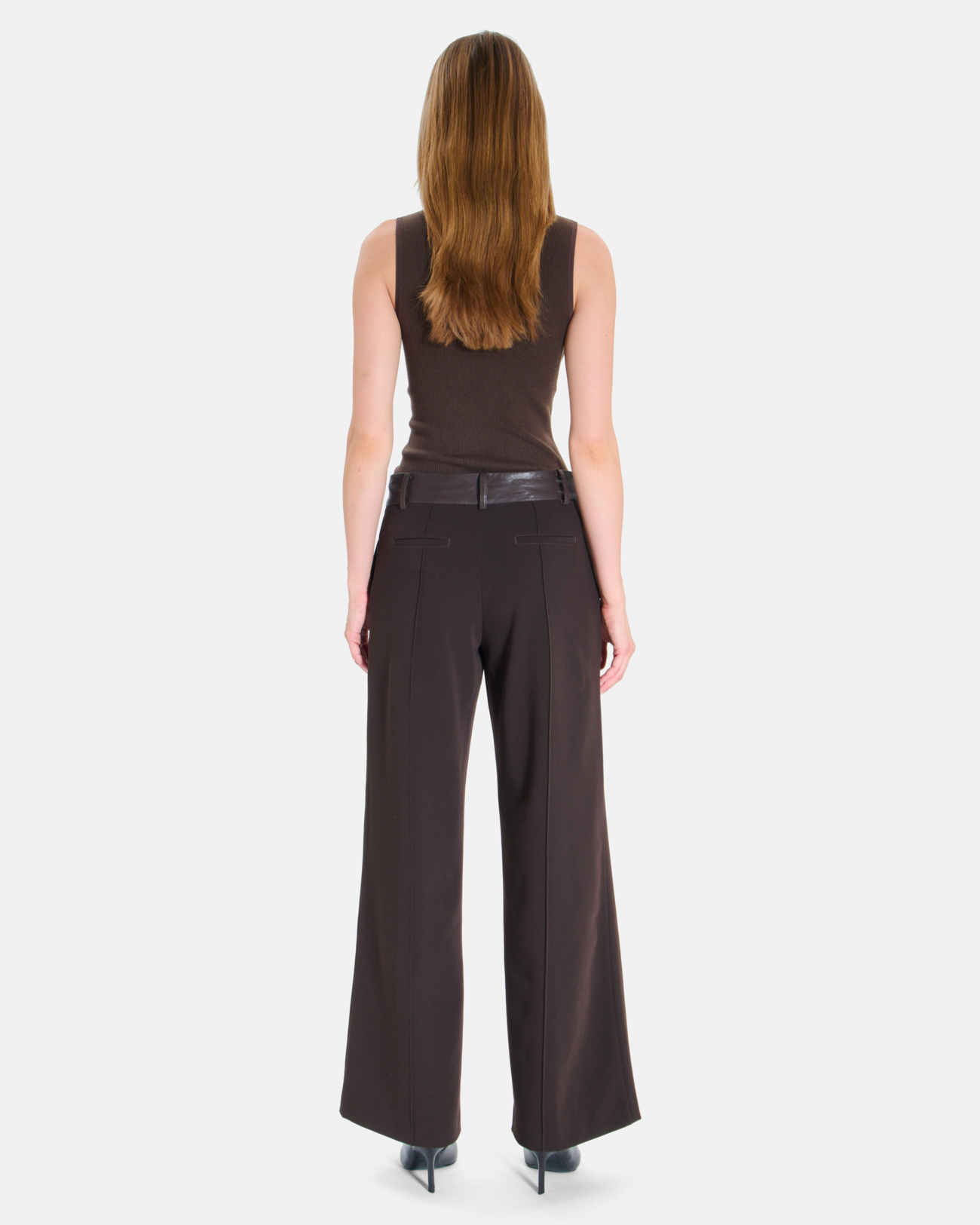 Pantalon Panache Pantalon large chocolat ZAPA
