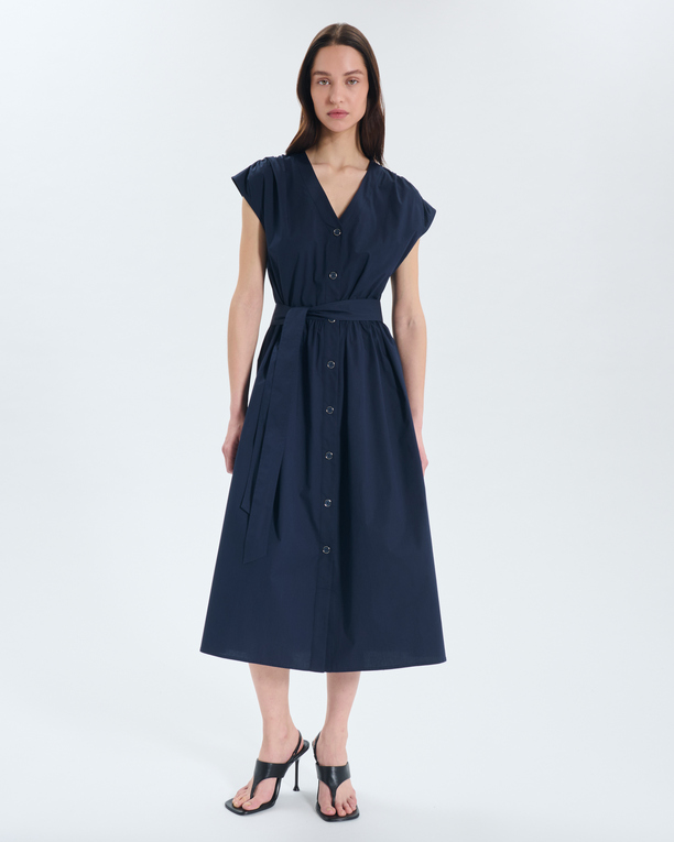 Robe Ray Robe midi boutonnée en coton ZAPA