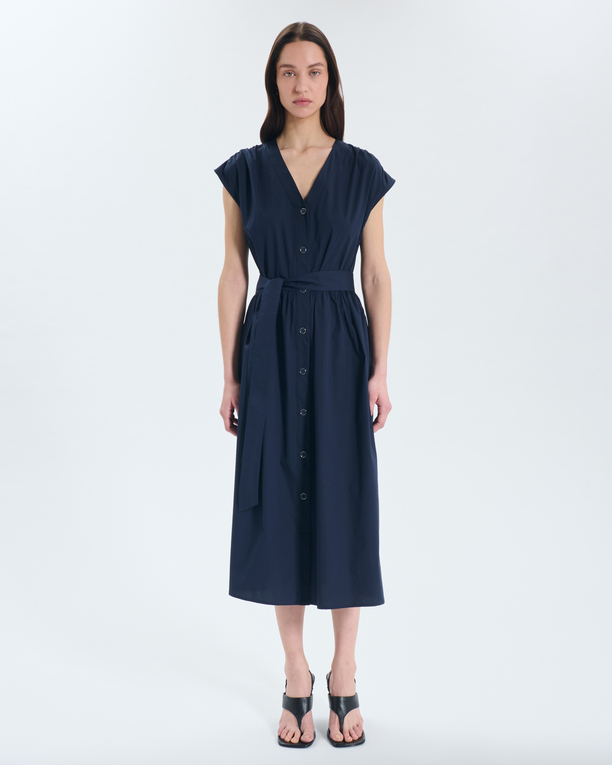 Robe Ray Robe midi boutonnée en coton ZAPA