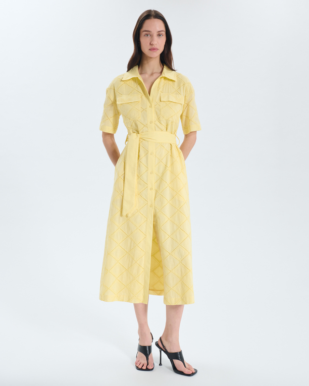 Robe Roma Robe midi jaune ZAPA
