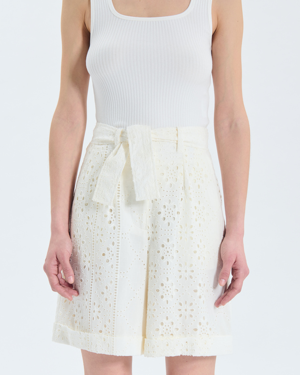 Short Savanna Short blanc à taille haute ZAPA