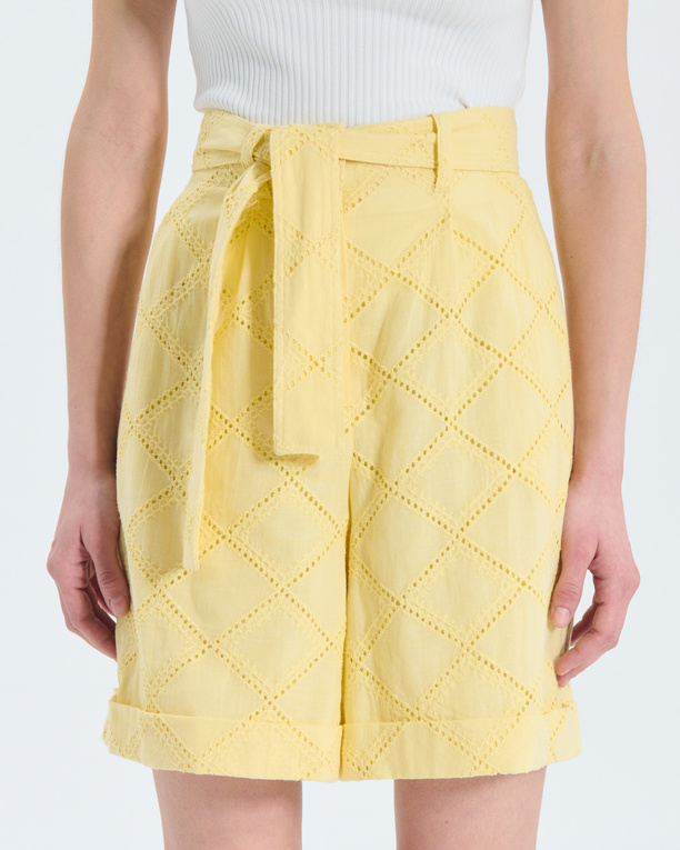 Short Savanna Short jaune à taille haute ZAPA