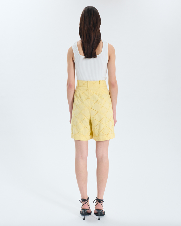 Short Savanna Short jaune à taille haute ZAPA