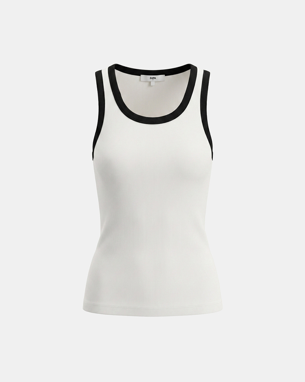 Top Tea Top en coton écru ZAPA