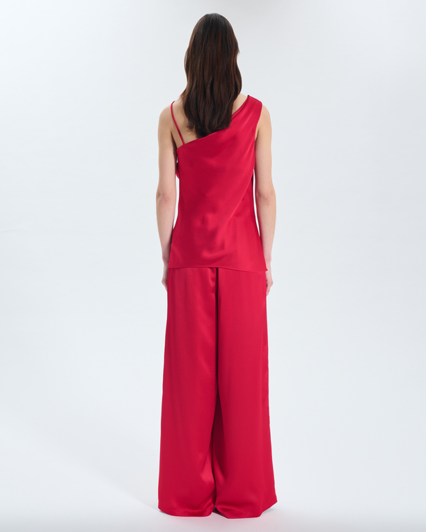 Top Tia Top asymétrique satin ZAPA