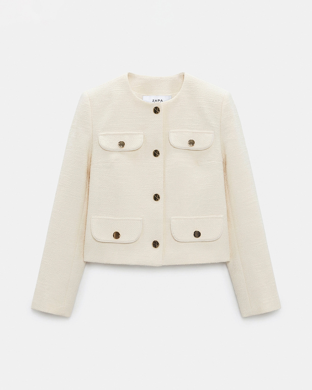 Veste Valsa Veste en tweed écru ZAPA