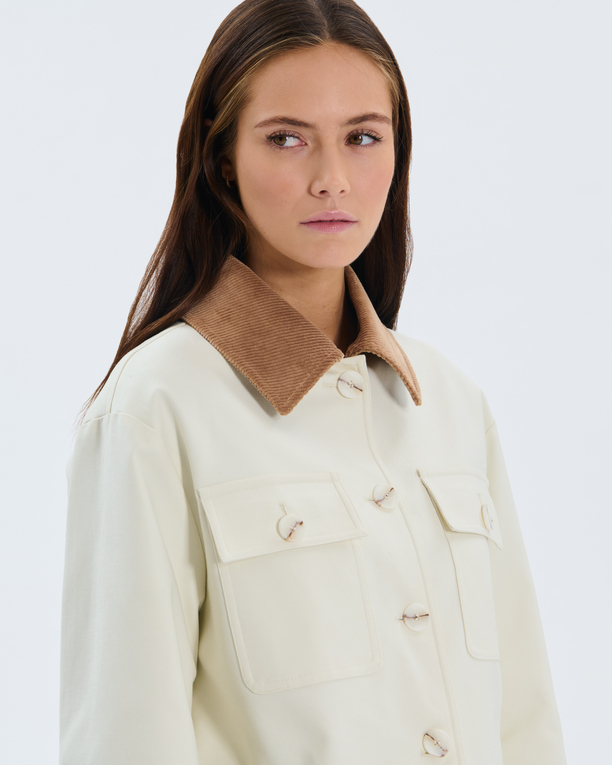 Veste Vero Veste en coton écru ZAPA