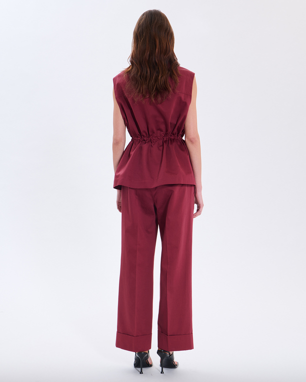 Veste Valya Veste en coton bio lie de vin ZAPA