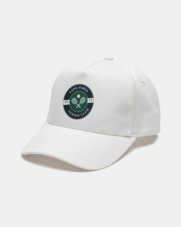 Casquette Icon club Casquette blanche avec logo vert ZAPA