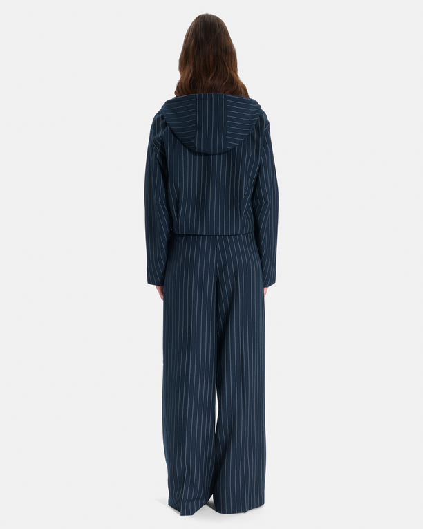 Blouson Blake Blouson court à capuche bleu marine rayé ZAPA