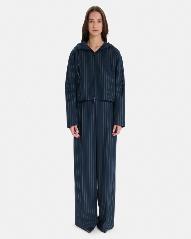 Blouson Blake Blouson court à capuche bleu marine rayé ZAPA