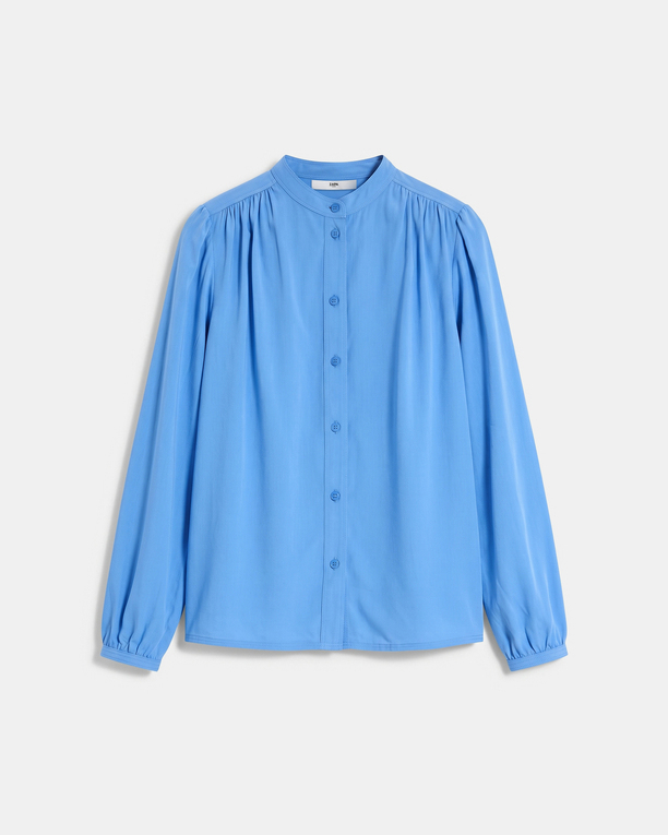 Chemise Curtis Chemise en fibre de bambou à manches longues bleu ZAPA