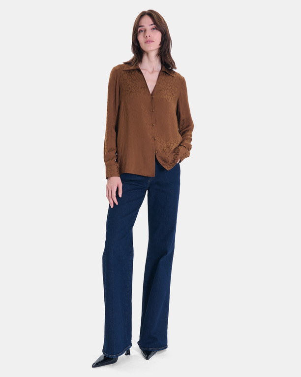 Chemise Carma Chemise droite tabac à col classique ZAPA