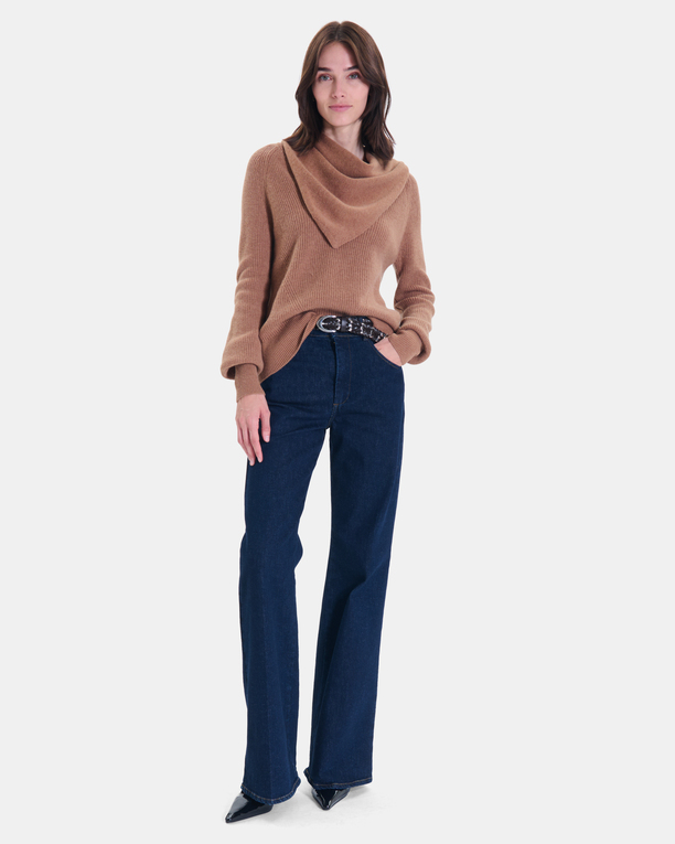 Echarpe Elly Echarpe en laine camel ZAPA