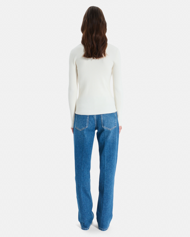 Gilet Gally Gilet boutonné en maille crème ZAPA