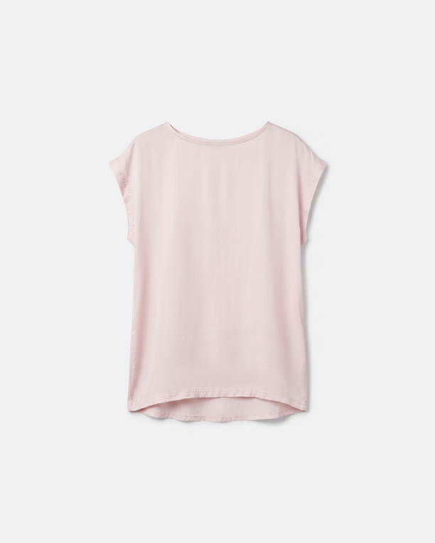 Top Tracy Top manches courtes rose en viscose ZAPA