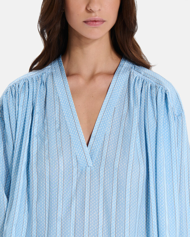 Blouse Brielle Blouse fluide manches longues col V à rayures ZAPA