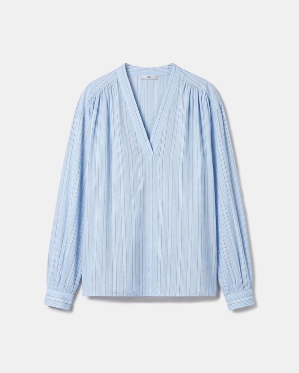 Blouse Brielle Blouse fluide manches longues col V à rayures ZAPA