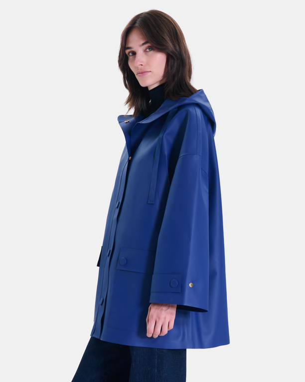Trench Tim Trench-coat bleu roi à capuche ZAPA
