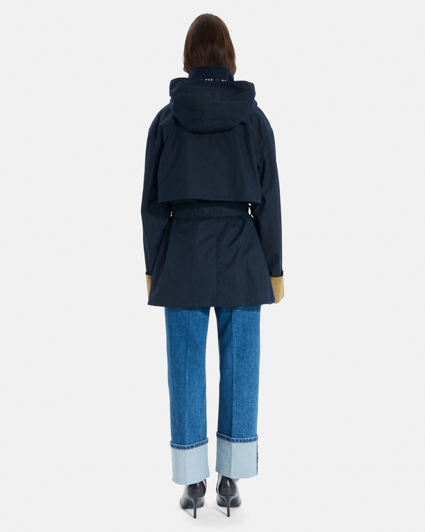 Trench Tabi Trench-coat nocturne cintré en coton ZAPA