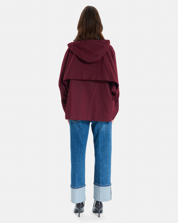 Trench Telmi Trench coat rouge carmin en coton ZAPA