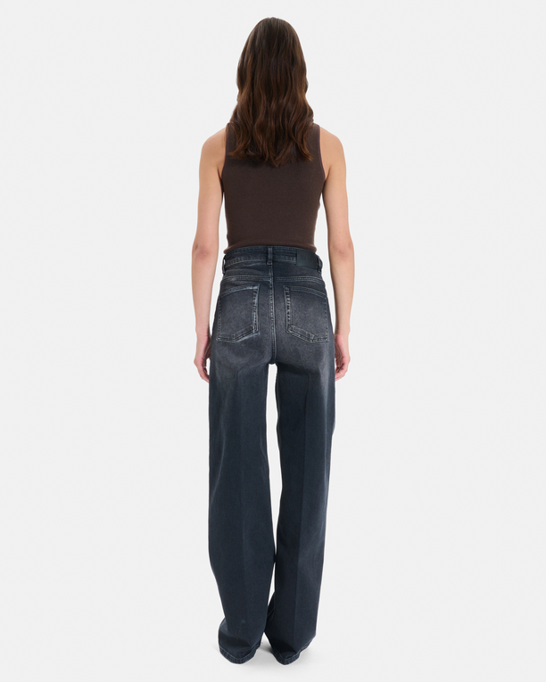 Jean Pamover Jean wide leg en coton noir ZAPA