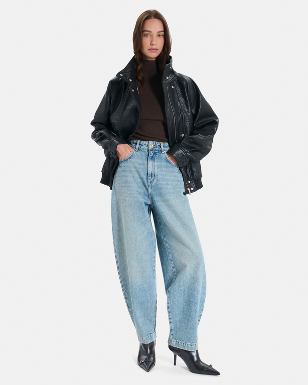 Jean Pia Jean barrel en coton vintage blue ZAPA