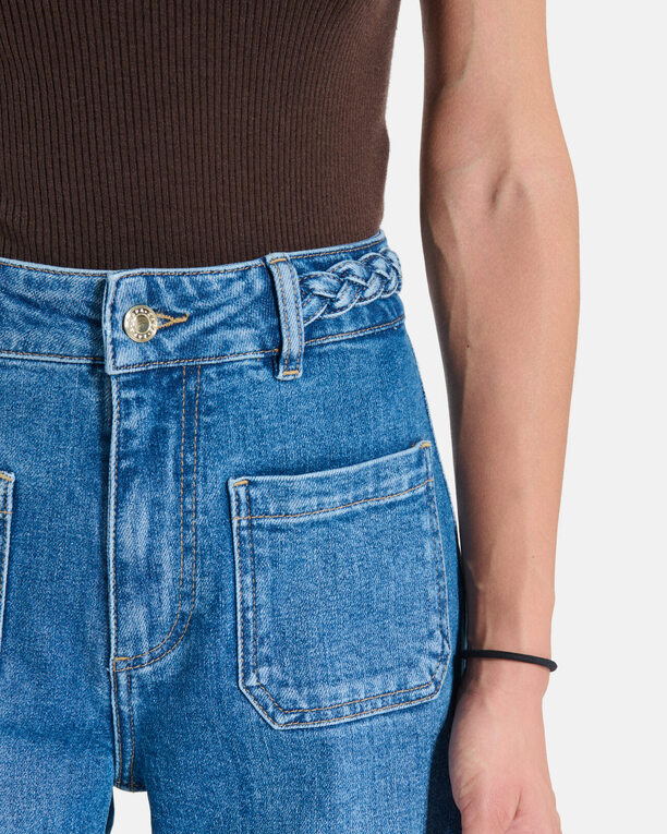Jean Pocket Jean droit en coton ZAPA