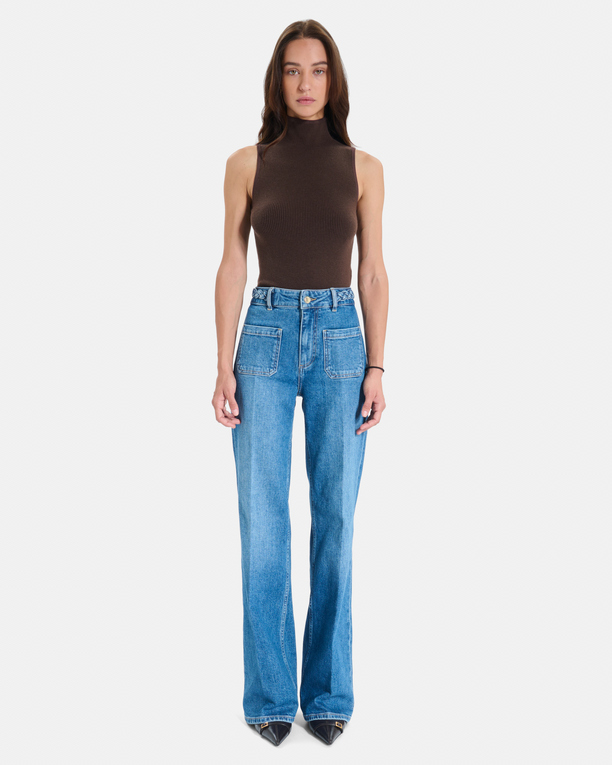 Jean Pocket Jean droit en coton ZAPA