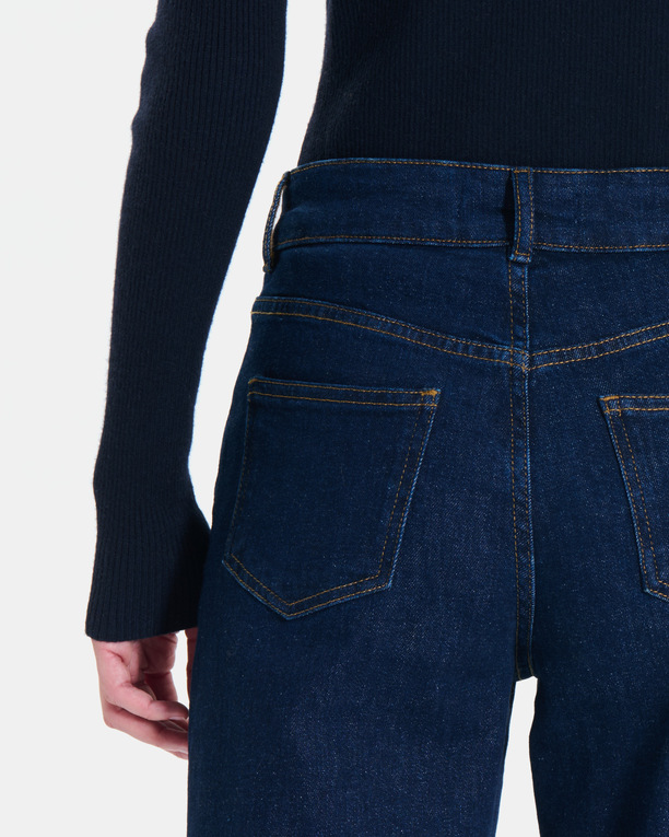 Jean New Jessie Jean palazzo en coton bleu brut ZAPA