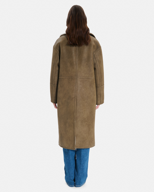 Manteau Matisse Manteau kaki à capuche contrastée ZAPA