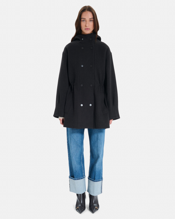 Manteau Marina Manteau en laine chocolat ZAPA