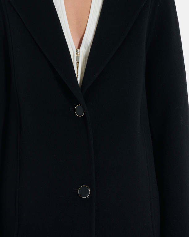Manteau Mayra Manteau long en laine à capuche amovible ZAPA