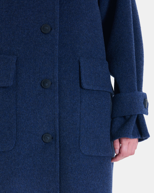 Manteau Maeline Manteau en laine indigo ZAPA