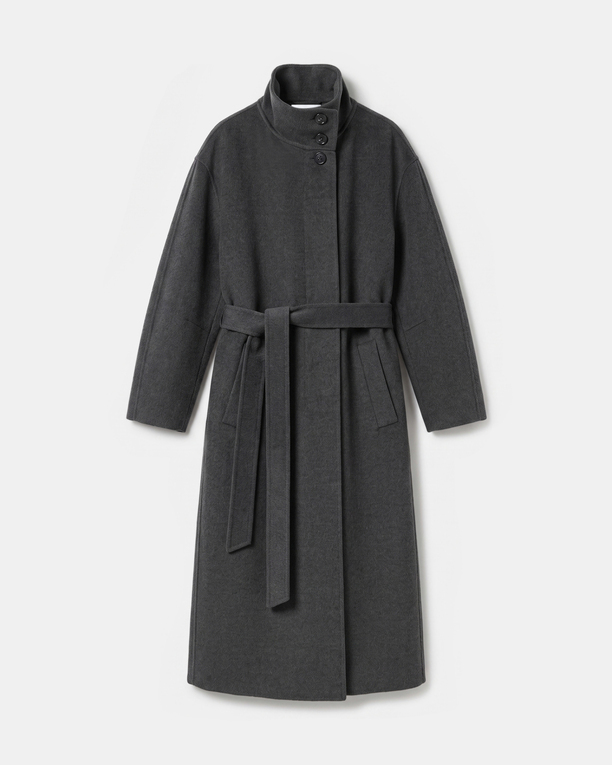 Manteau Melissa Manteau long en laine à col montant ZAPA