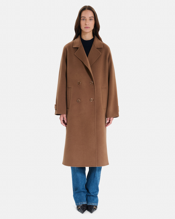 Manteau Milo Manteau long en laine cannelle ZAPA