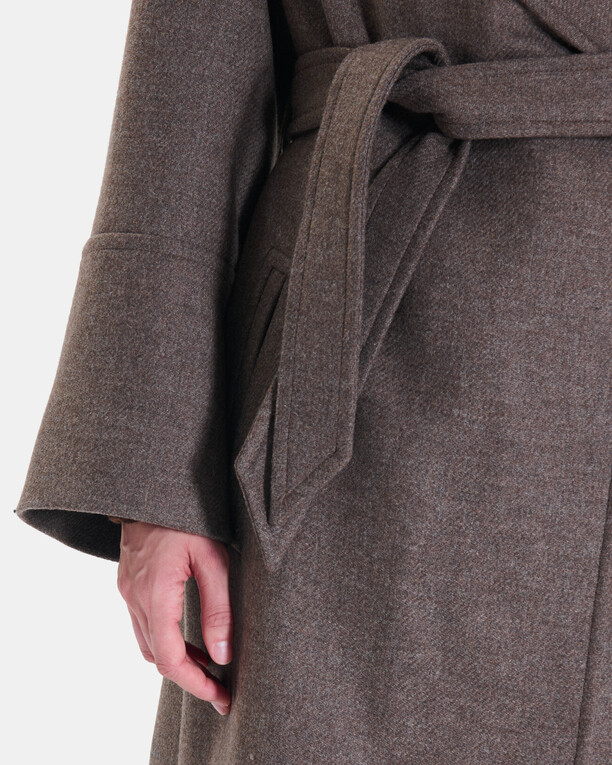Manteau Manoli Manteau long en laine noisette ZAPA