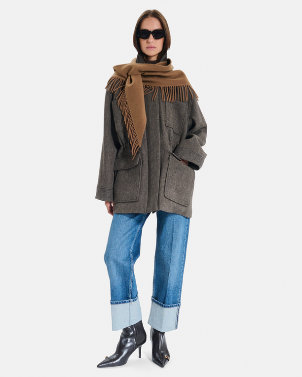 Manteau Marilou Manteau en laine noisette ZAPA