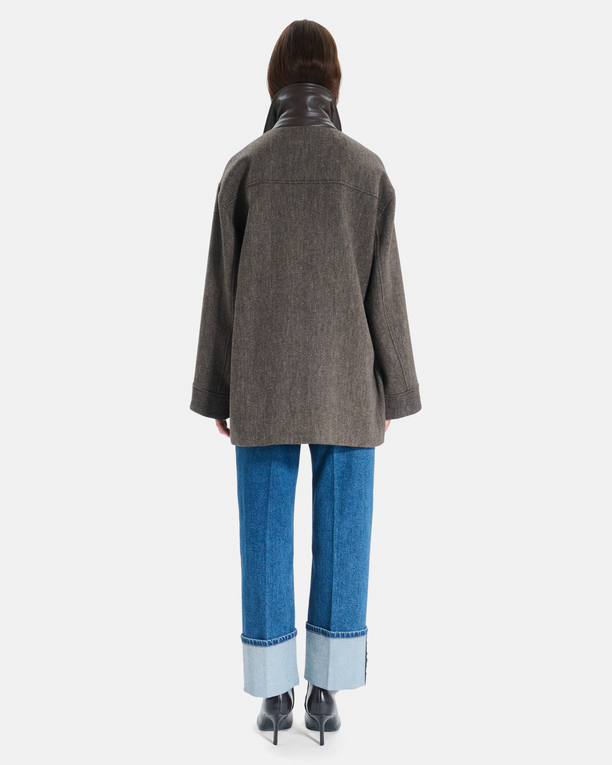 Manteau Marilou Manteau en laine noisette ZAPA