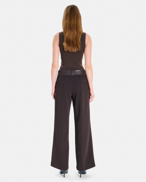 Pantalon Panache Pantalon large chocolat ZAPA